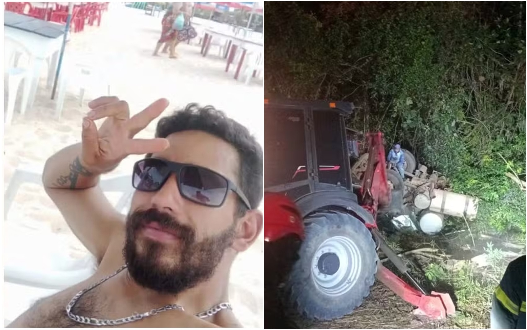 Caminhoneiro que morreu em acidente e comoveu a web postou foto na praia horas antes da batida