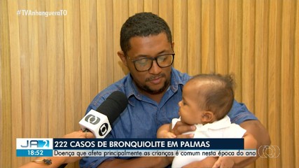 Em Palmas, 222 casos de bronquiolite são registrados neste início de ano