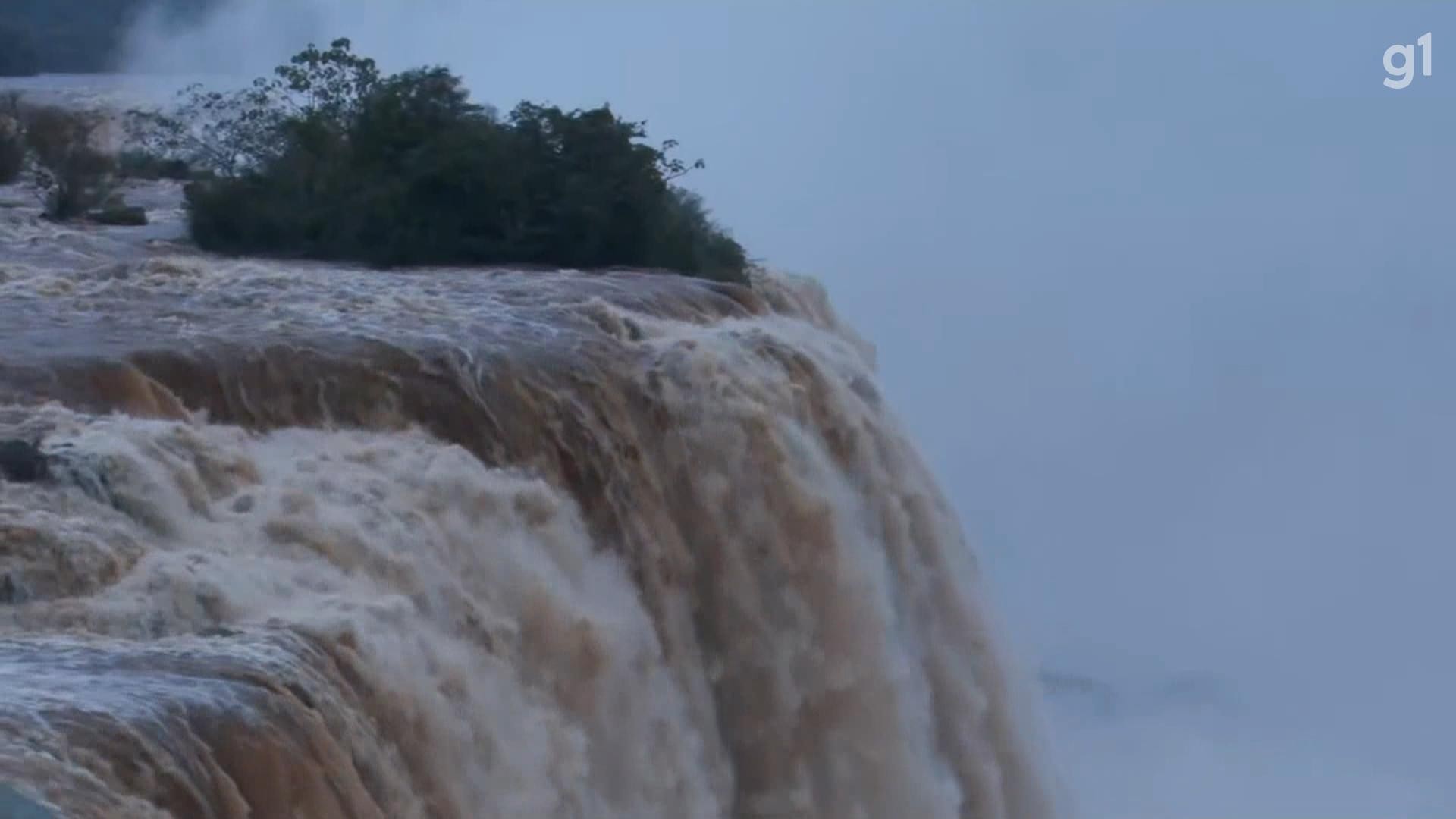 VÍDEO: Cataratas do Iguaçu registram vazão três vezes maior do que o normal