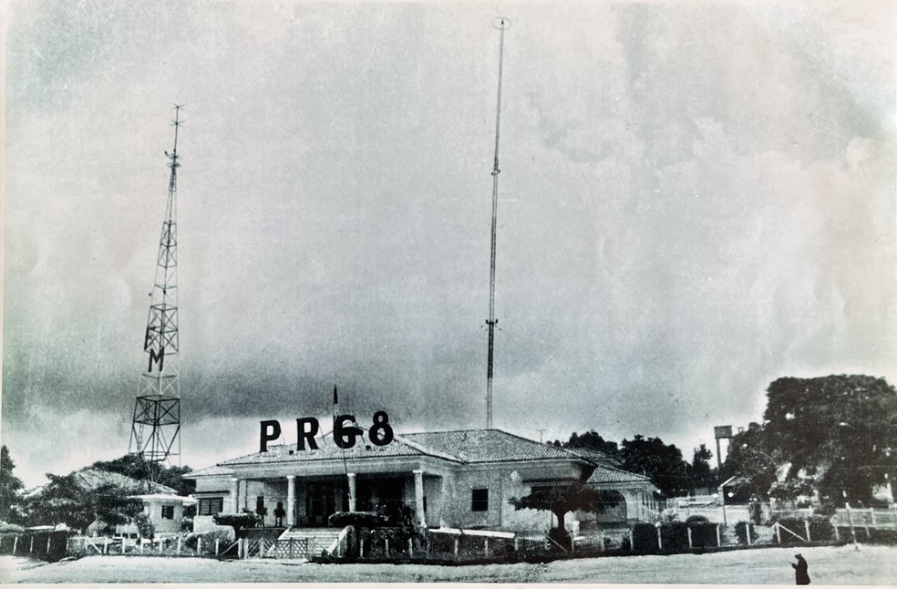 Fachada da Rádio PRG-8 em Bauru (SP) — Foto: Arquivo/TV TEM