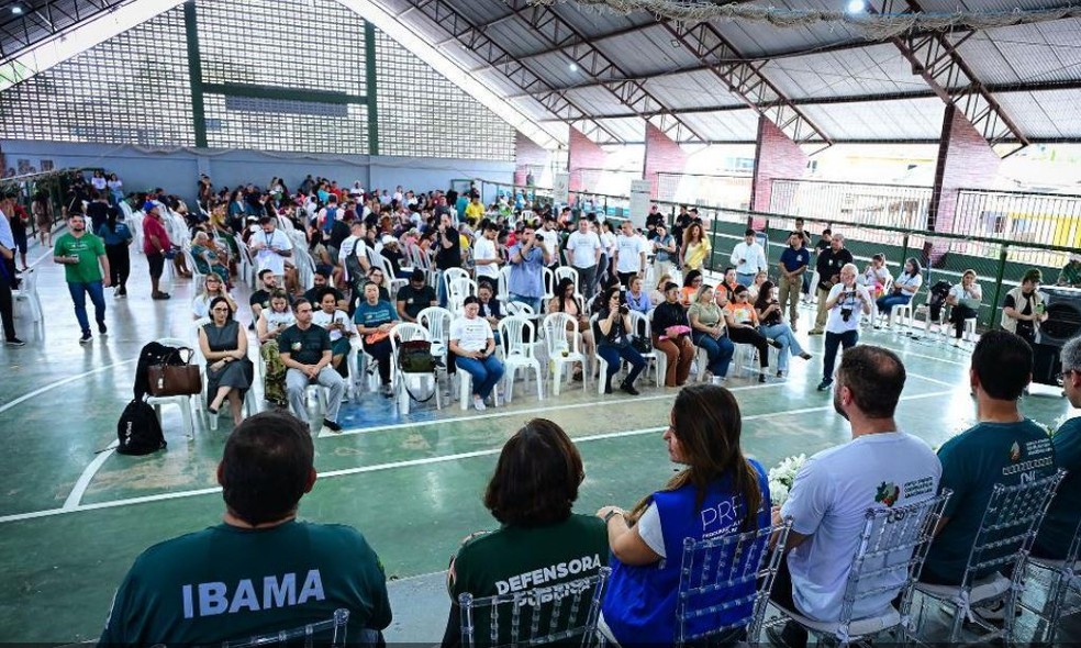Justiça Itinerante Cooperativa na Amazônia Legal oferta atendimento em Breves — Foto: TJPA/Divulgação