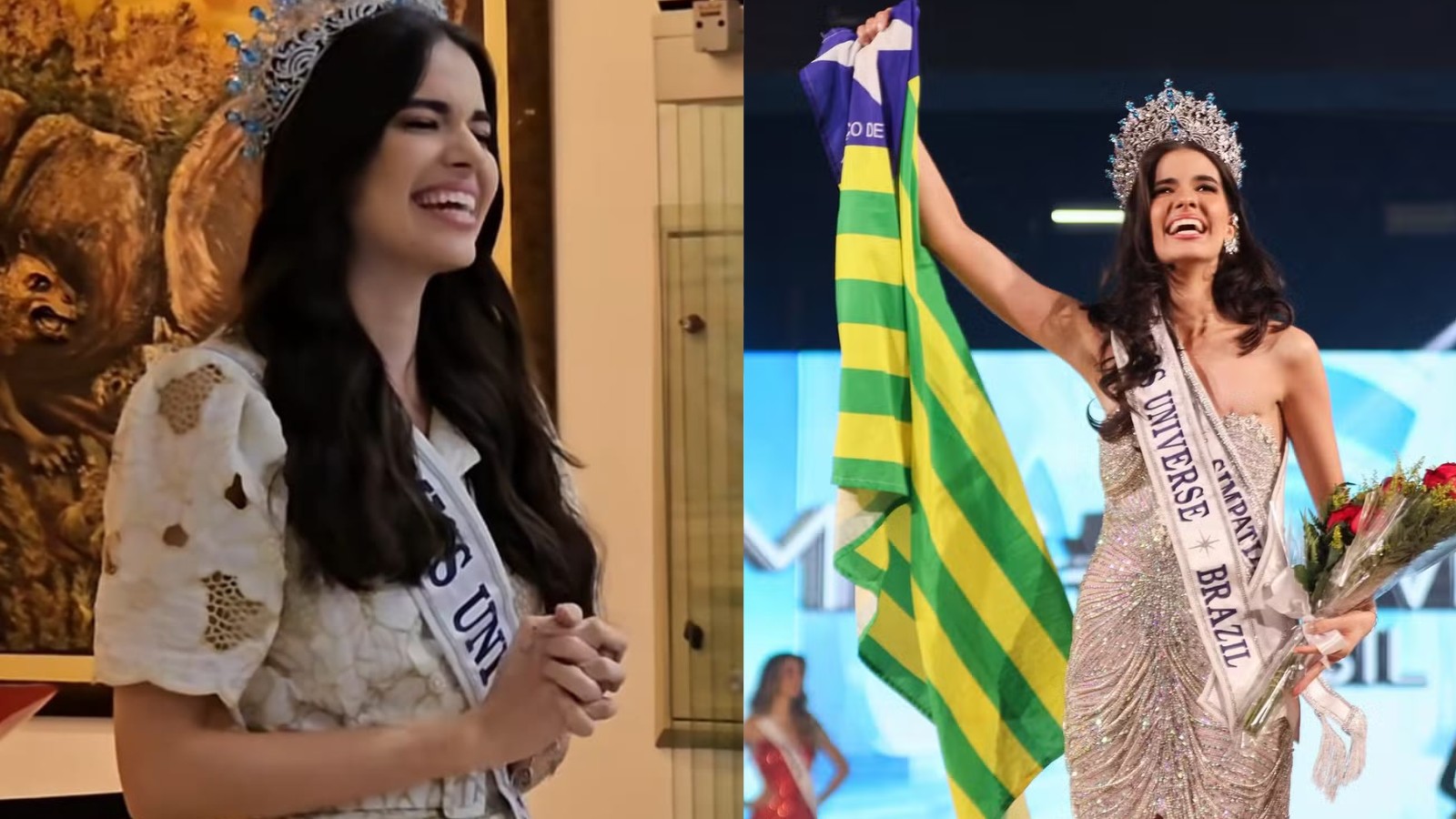 Miss Brasil que desfilou vestida de Aparecida deixa coroa e faixa no Santuário Nacional: 'me permitiu viver isso'