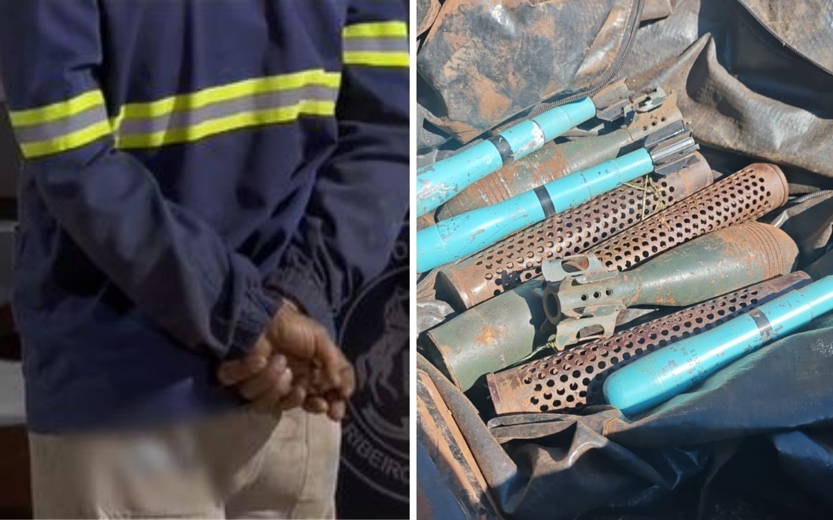 Homem é preso suspeito de descartar explosivos de uso exclusivo das Forças Armadas encontrados em terreno, em Goiânia