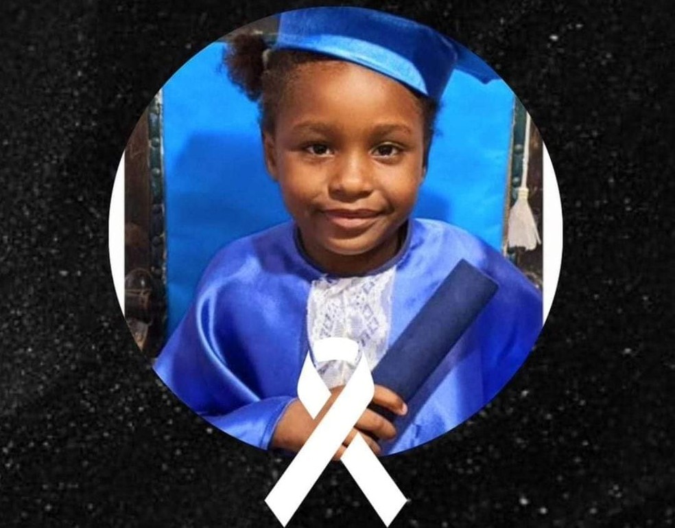 Juliana Ribeiro Adão, de 6 anos, morreu soterrada em Mendes — Foto: Arquivo pessoal