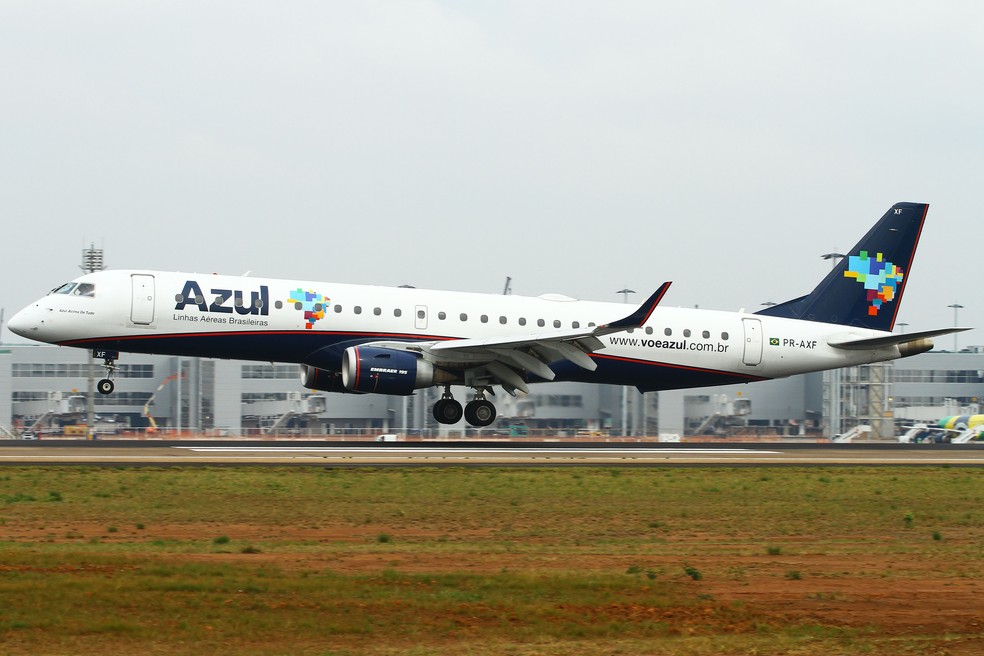 Embraer E1 da Azul Linhas Aéreas — Foto: Azul/Divulgação