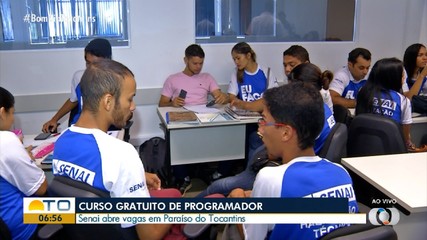 Senai oferece vagas gratuitas para curso de programação em Paraíso do Tocantins