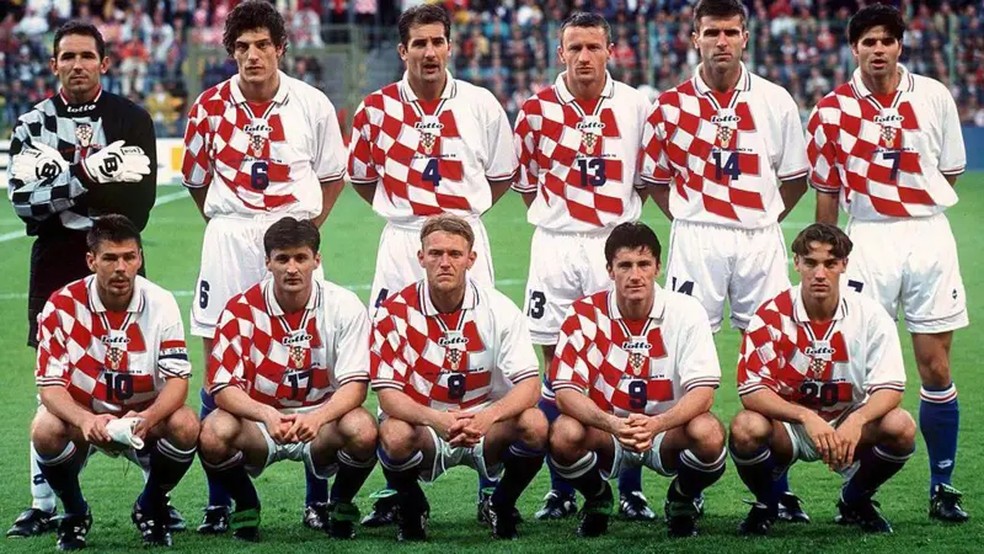 BBC - Foto da seleção da Croácia na Copa do Mundo de 1998 — Foto: Getty Images