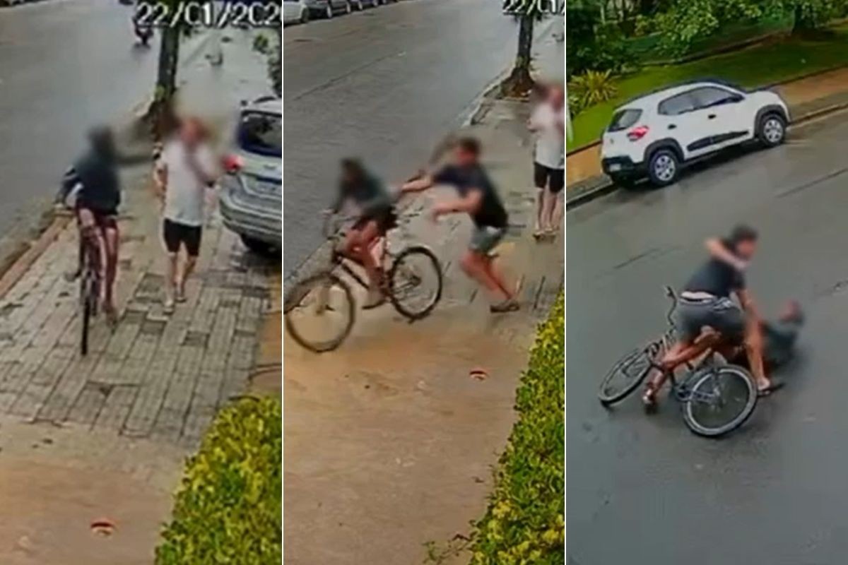 Adolescente é agredido com socos por testemunhas após furtar corrente de ouro; VÍDEO