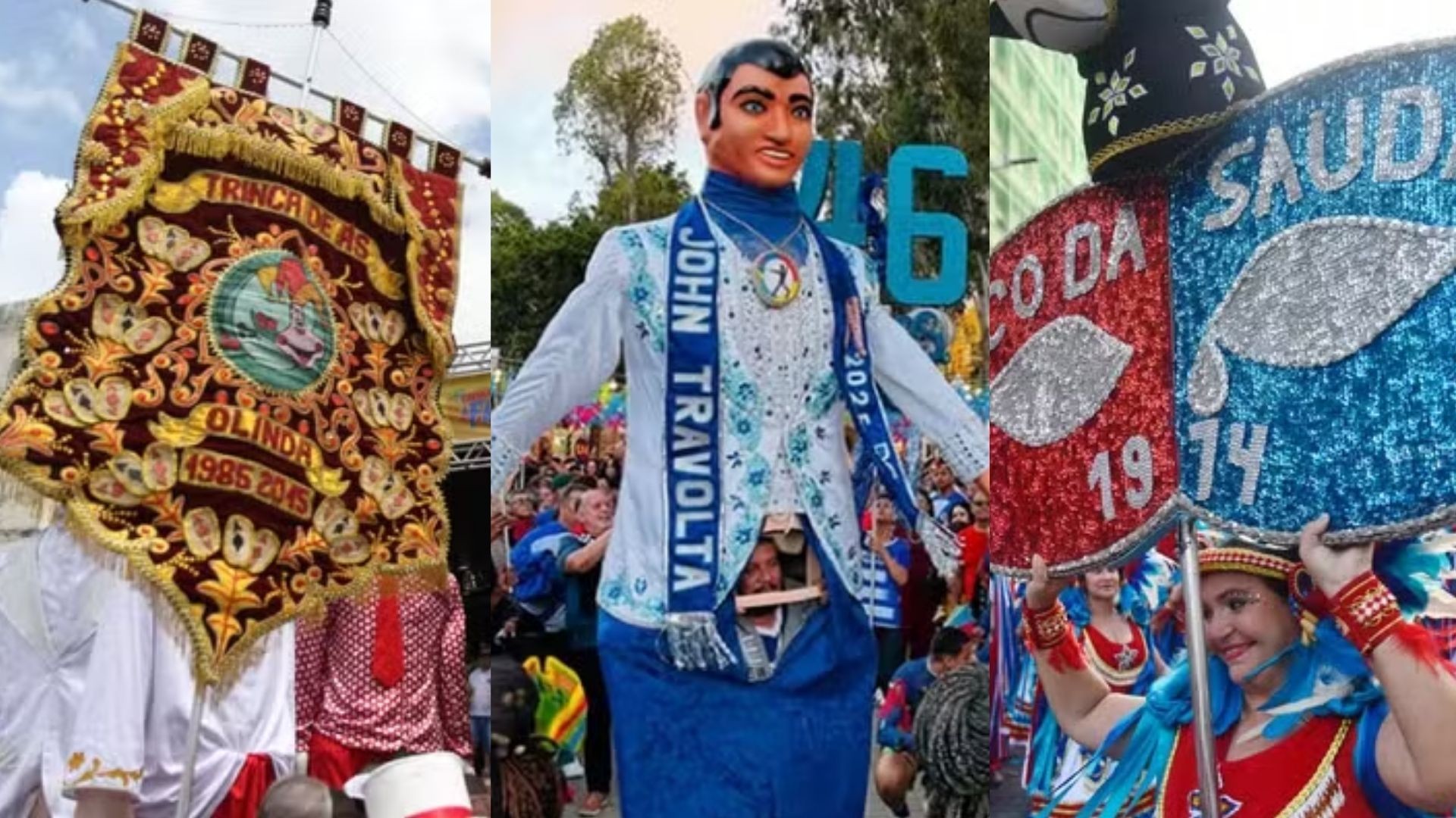 Prévias no Recife e em Olinda têm bailes da Trinca de Ás e do John Travolta, Calunguinha na Folia e mais; confira agenda pré-carnaval