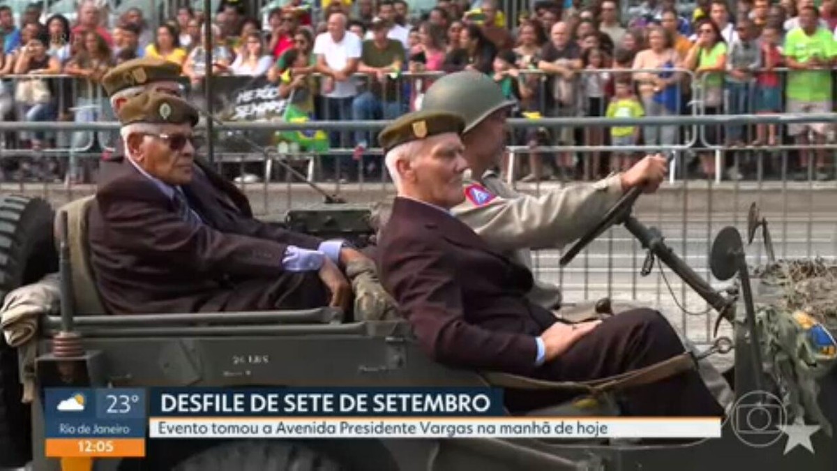 Público acompanha desfile de 7 de setembro no Centro do Rio