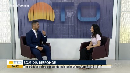 Telespectadores tiram dúvidas sobre câncer de pele no Bom Dia Responde