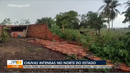 Chuvas provocam estragos e deixam moradores assustados no norte do Tocantins