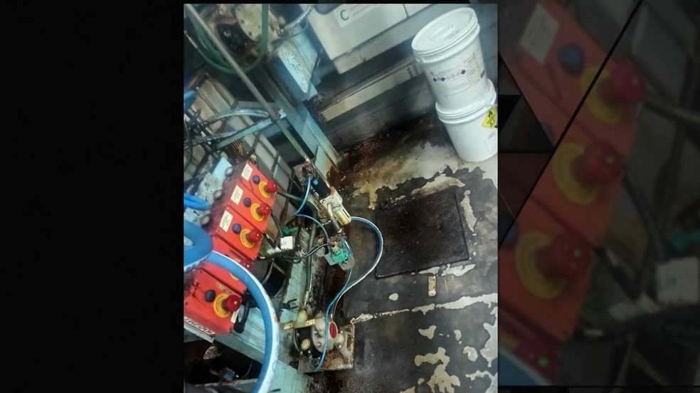 Imagens do relatório mostram a inspeção sanitária realizada no fim de abril na fábrica da Ypê — Foto: Reprodução