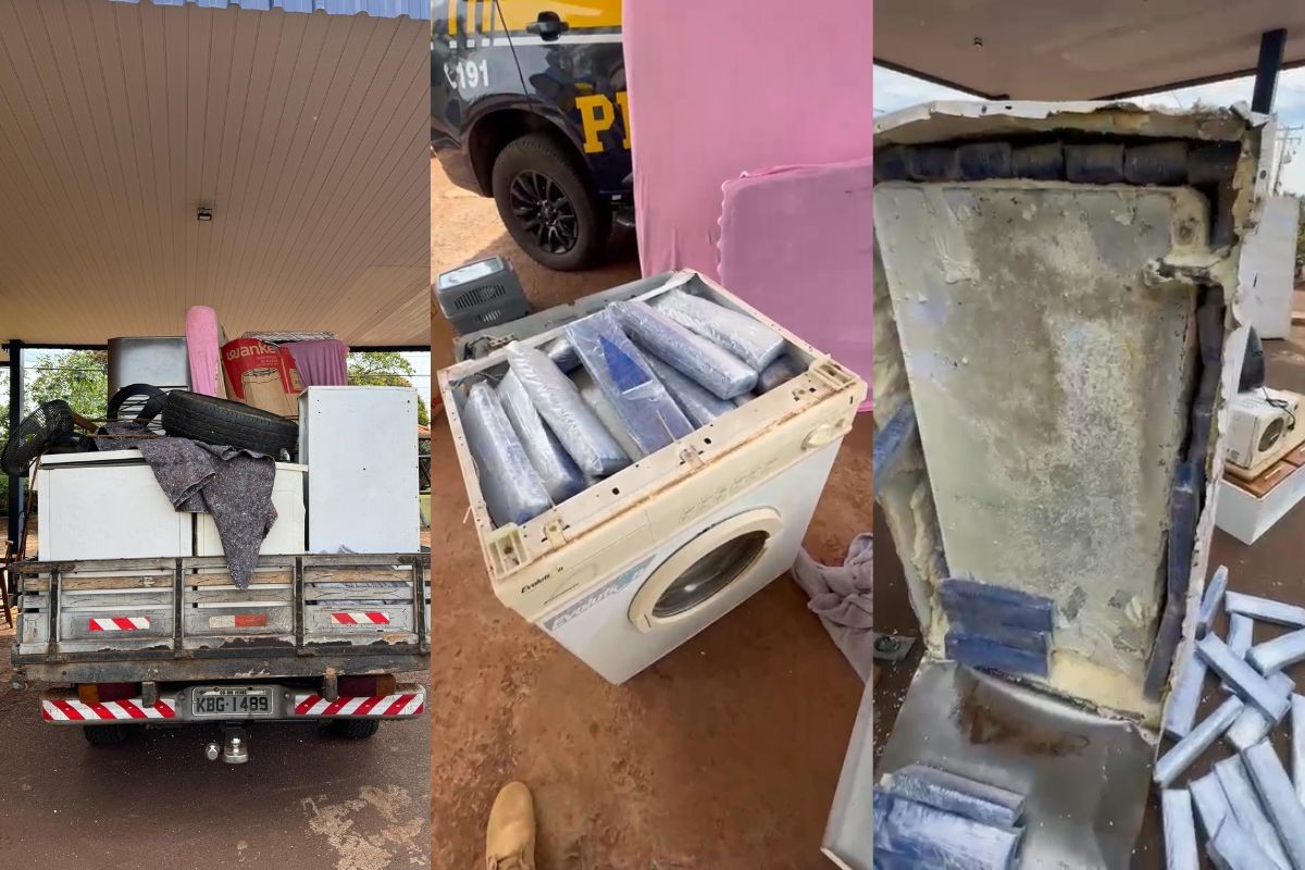 'Frete de maconha': homem é preso transportando 202kg de droga escondida em eletrodomésticos