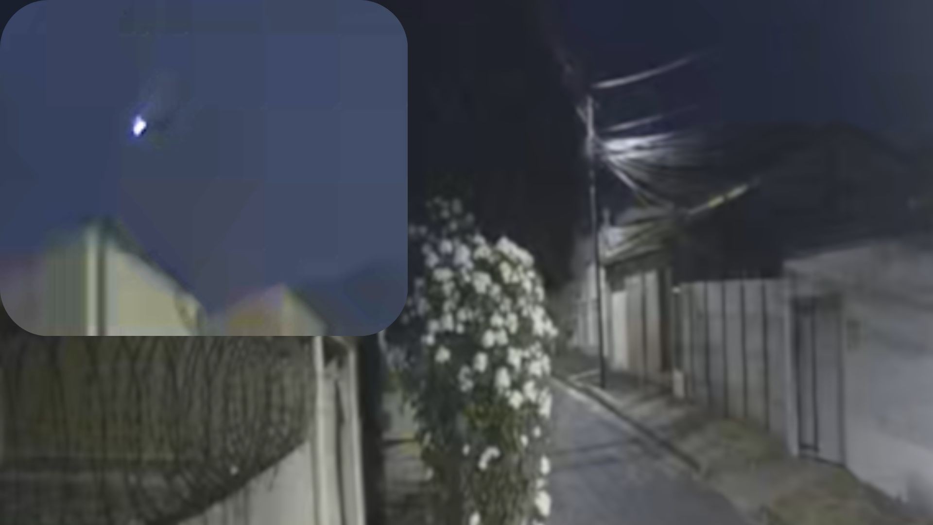 Vídeo mostra ‘estrela cadente’ cruzando o céu de Uberlândia