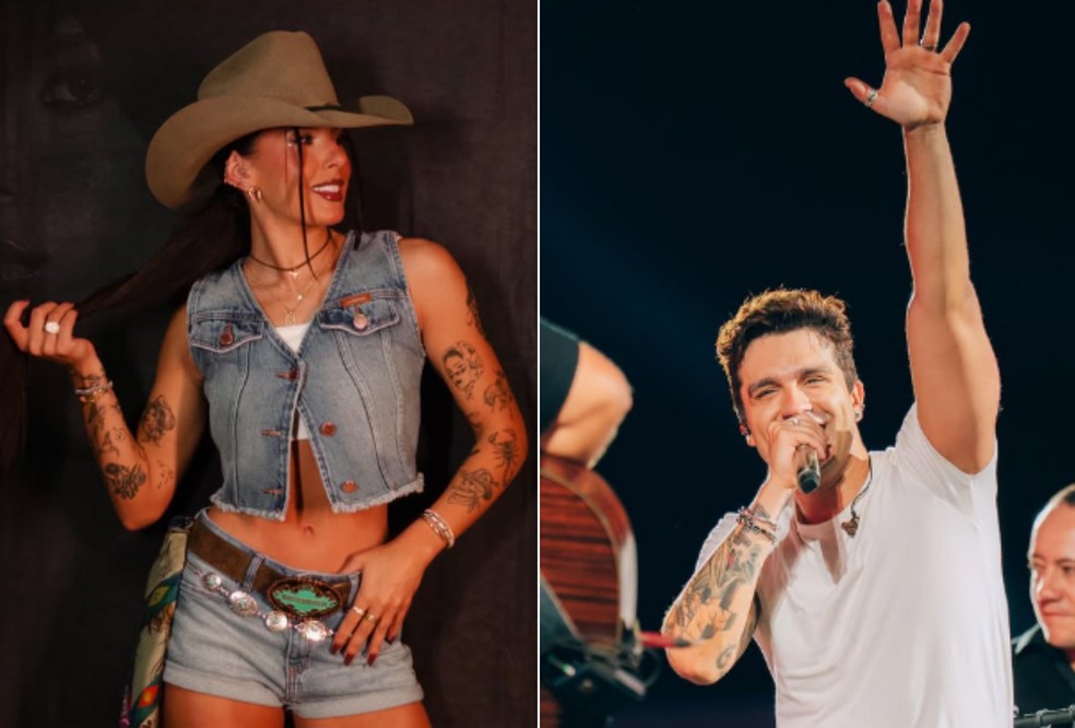 Sul-mato-grossenses Ana Castela e Luan Santana disputam Grammy Latino — Foto: Redes Sociais