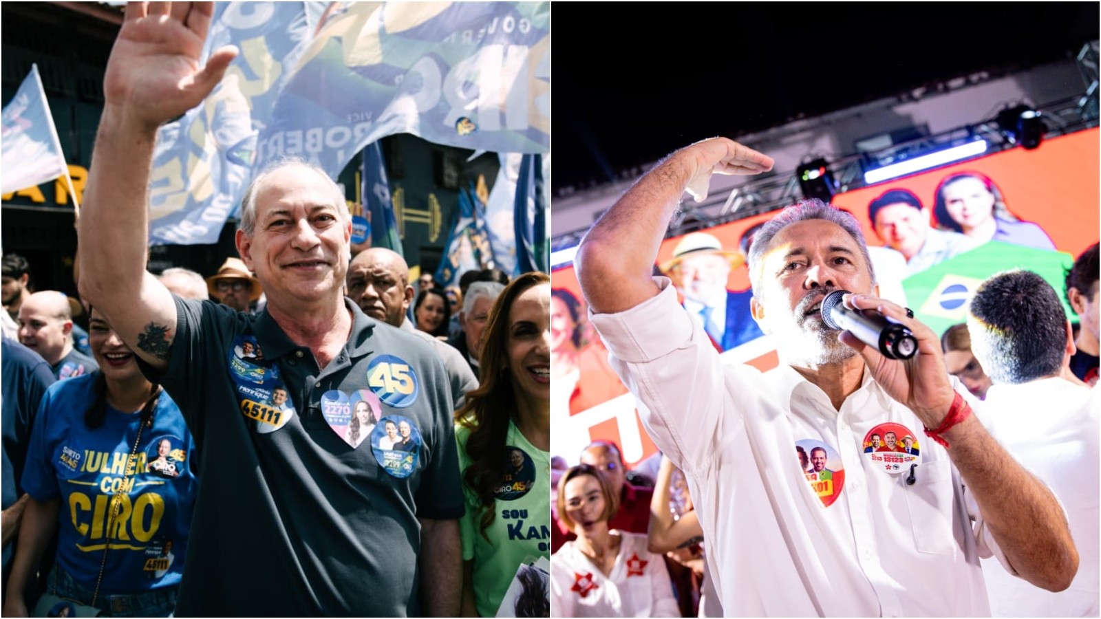 Datafolha no Ceará: Ciro tem 46% das intenções de voto; Elmano tem 37%