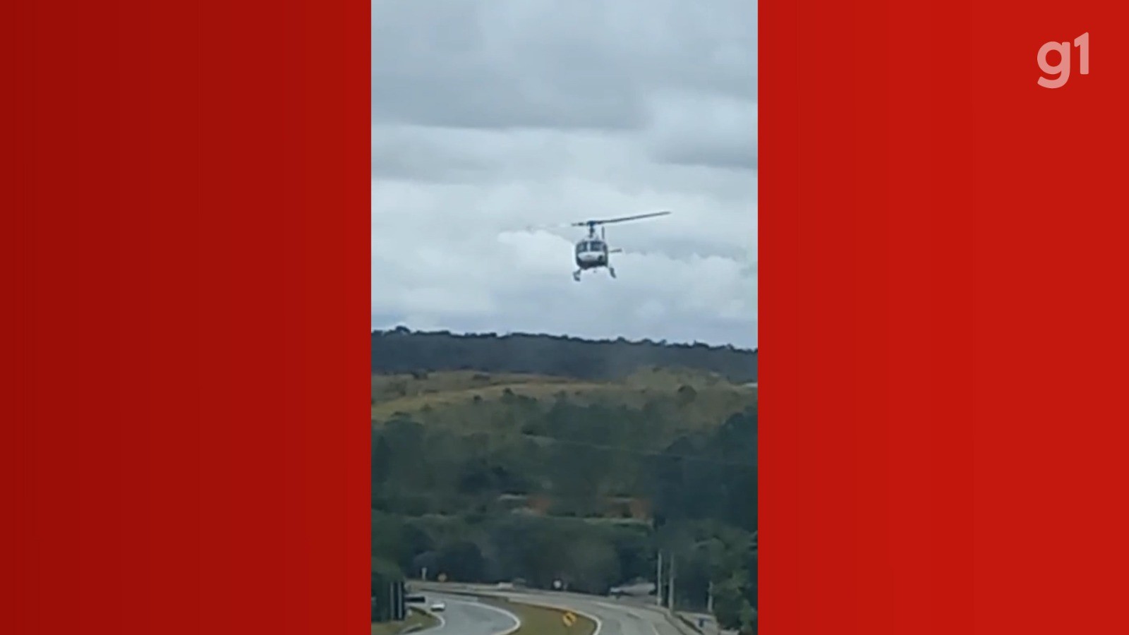 Atropelamento na Tamoios deixa um ferido e mobiliza helicóptero Águia da PM; VÍDEO