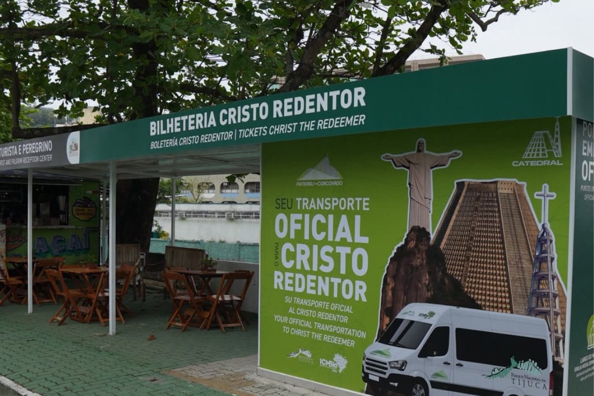 Cristo Redentor ganha novo ponto de embarque para as vans oficiais a partir do dia 23
