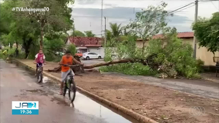 Chuva forte provoca estragos em Miracema do Tocantins nesta terça-feira (8)