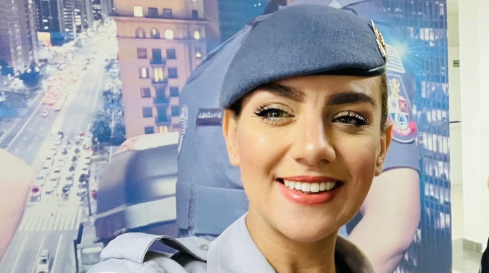 Gisele Alves Santana era policial militar e deixa uma filha de sete anos. — Foto: Reprodução