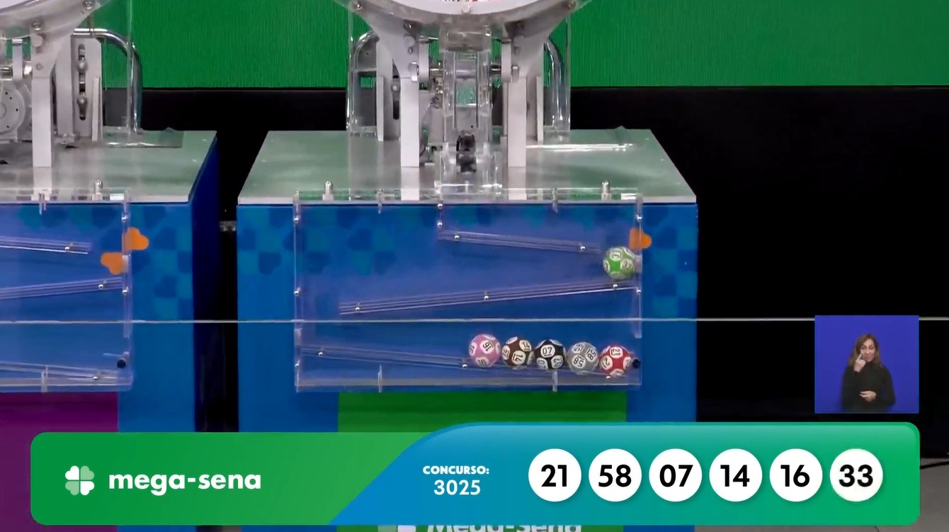 Mega-Sena, concurso 3025: confira os números sorteados
