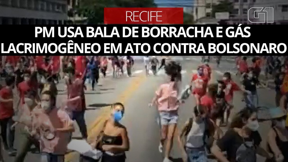 Repressão de ato no Recife desnuda simbiose entre Bolsonaro e as polícias, Opinião