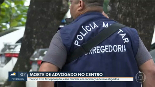 Polícia indicia três por assassinato de advogado no Centro do Rio - Programa: RJ1 