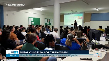 Mesários passam por treinamento no interior do Tocantins para as eleições 2024