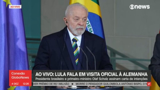 Lula fala em visita oficial a Alemanha - Programa: Conexão Globonews 