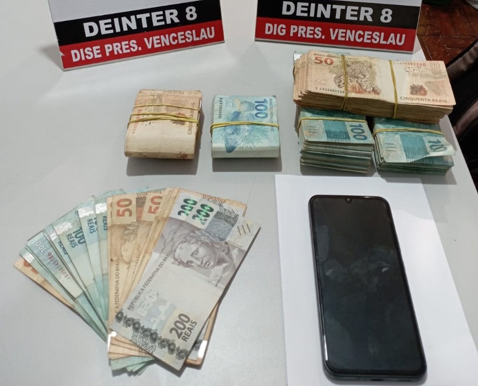 Vigilante noturno foi preso em flagrante em Presidente Venceslau (SP) — Foto: Polícia Civil