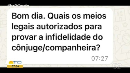 Entenda sobre processos judiciais por traição no Bom Dia Responde