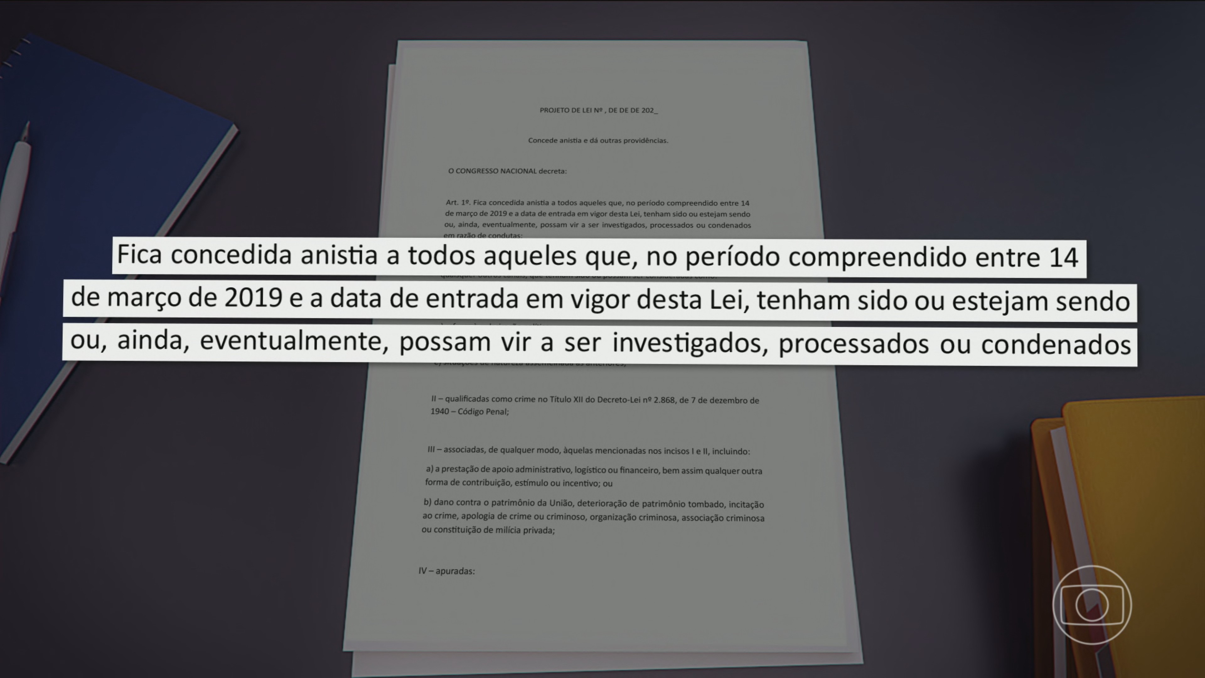 Projeto de anistia para os envolvidos no 8 de janeiro perdoa até quem for condenado no futuro