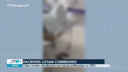 Vídeo mostra atendimento em macas e corredores lotados no Hospital Geral de Gurupi