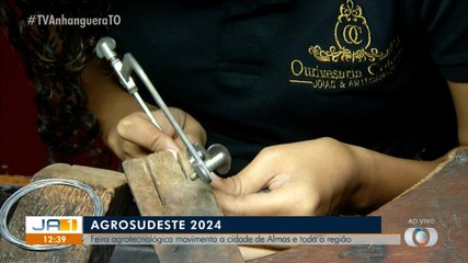 JA1 mostra estandes de joias artesanais na Agrosudeste em Almas