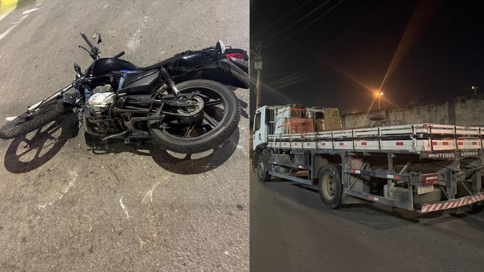 Moto que transitava em ciclovia é atingida por caminhão e garupa morre em Vila Velha  