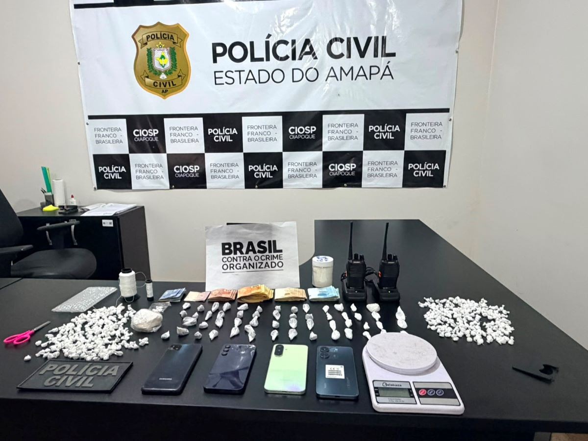 Cinco pessoas são presas em operação contra o tráfico em Oiapoque, no AP