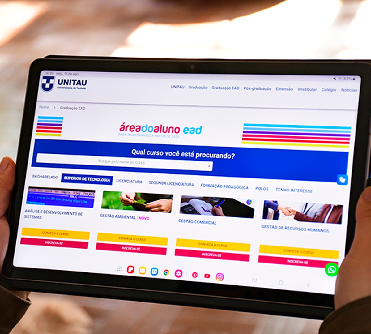 Prazo para ingresso em graduação 100% online da UNITAU EAD vai até 15/ ...