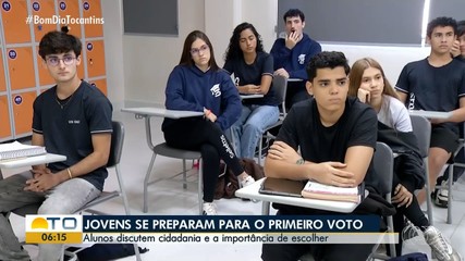 Jovens se preparam para a primeira votação nas urnas durante as eleições