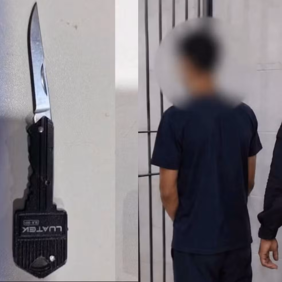 Adolescente é esfaqueado por estudante dentro de escola cívico-militar em Porto Velho — Foto: Reprodução/Polícia Militar de Rondônia (PM-RO)