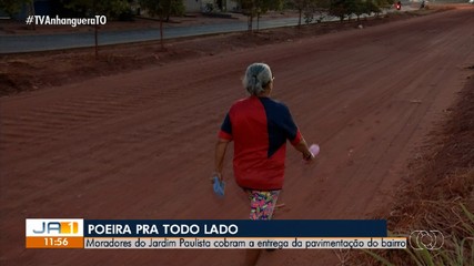 Moradores reclamam da falta de asfalto no setor Jardim Paulista em Palmas