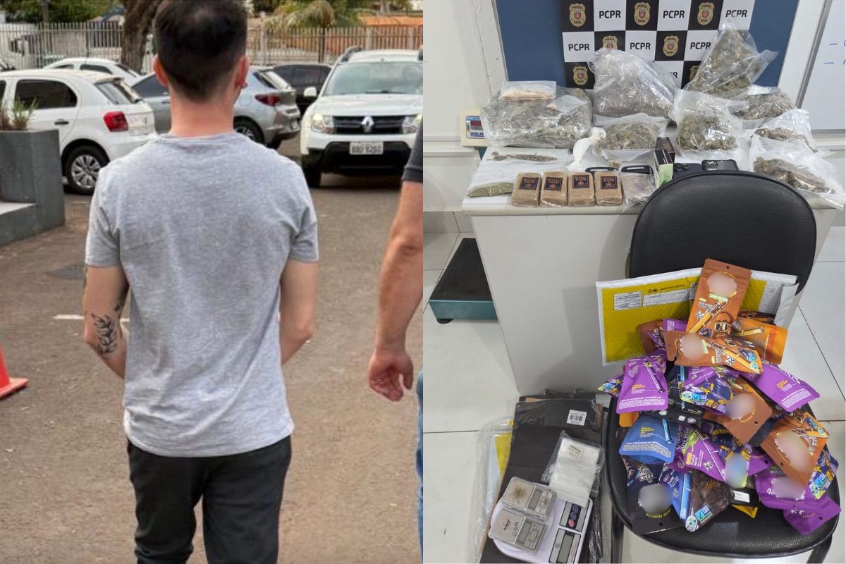 Homem investigado por traficar para alta sociedade é preso com cerca de meio milhão em drogas, no Paraná