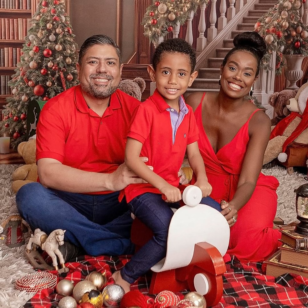 Nathalia e a família vivem em Cuiabá — Foto: Reprodução