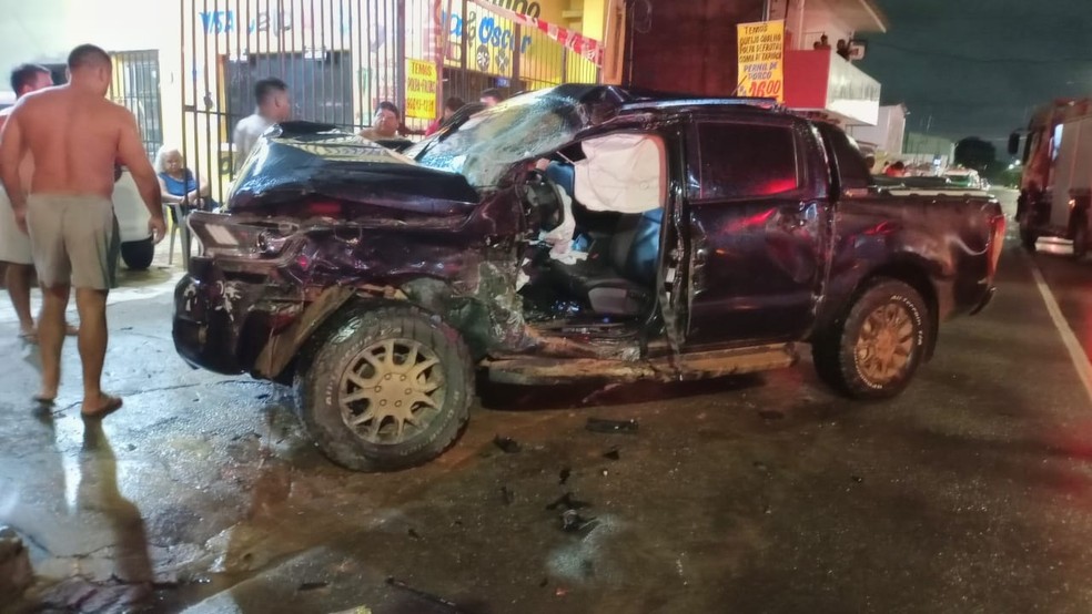 Colisão ocorreu na Cidade Nova. — Foto: Divulgação