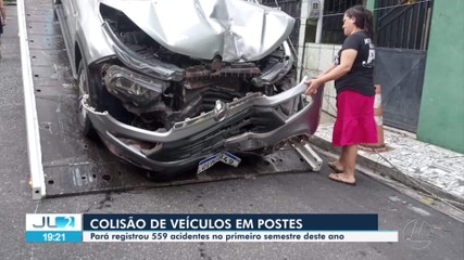 Pará registra 559 acidentes de colisão de veículos em postes de energia