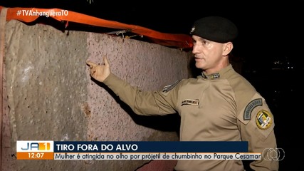 Mulher é atingida por chumbinho de barraca de tiro durante festa de Natal em Palmas