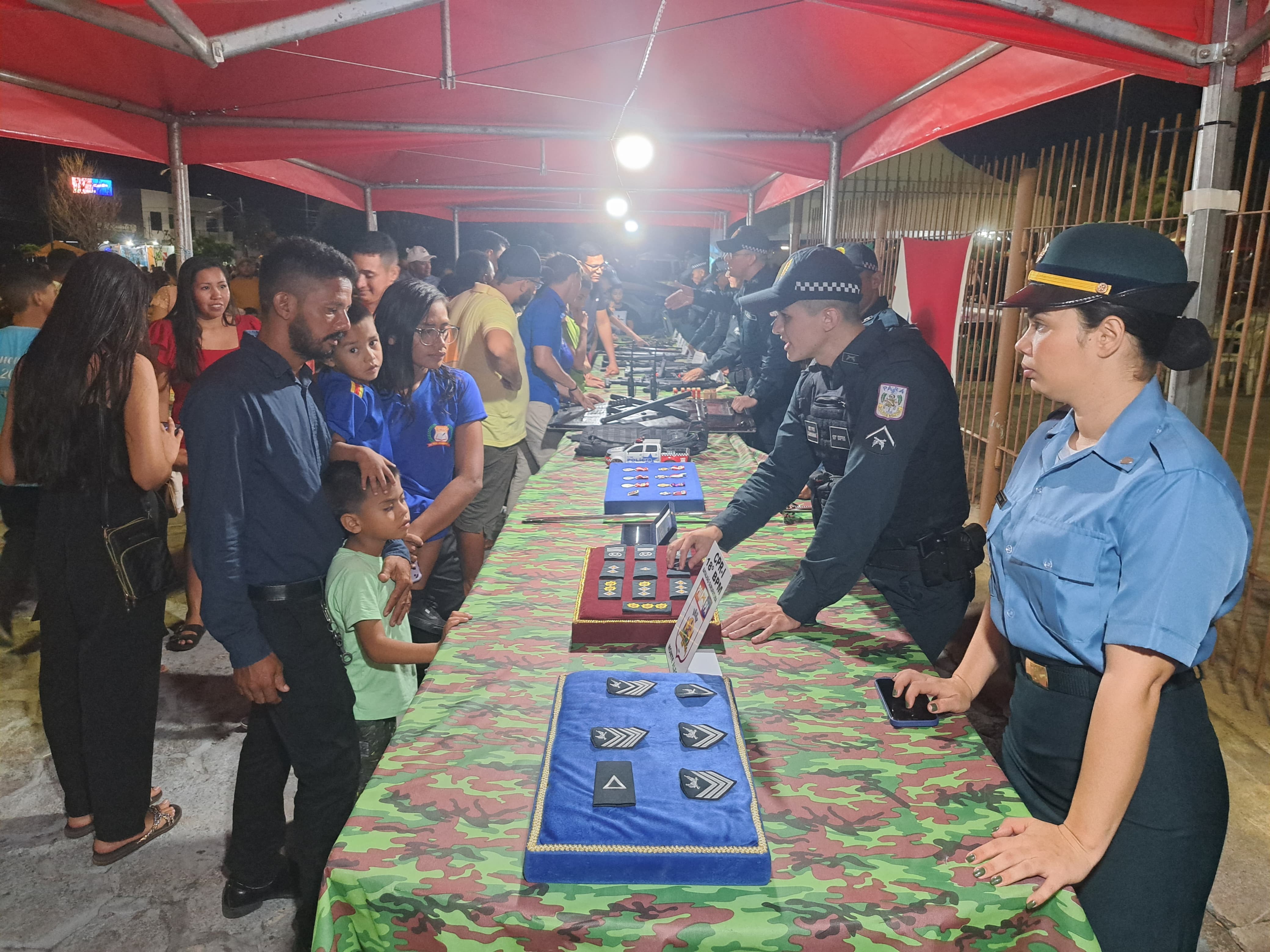 18º BPM realiza exposição para celebrar Semana da Pátria em Monte Alegre 