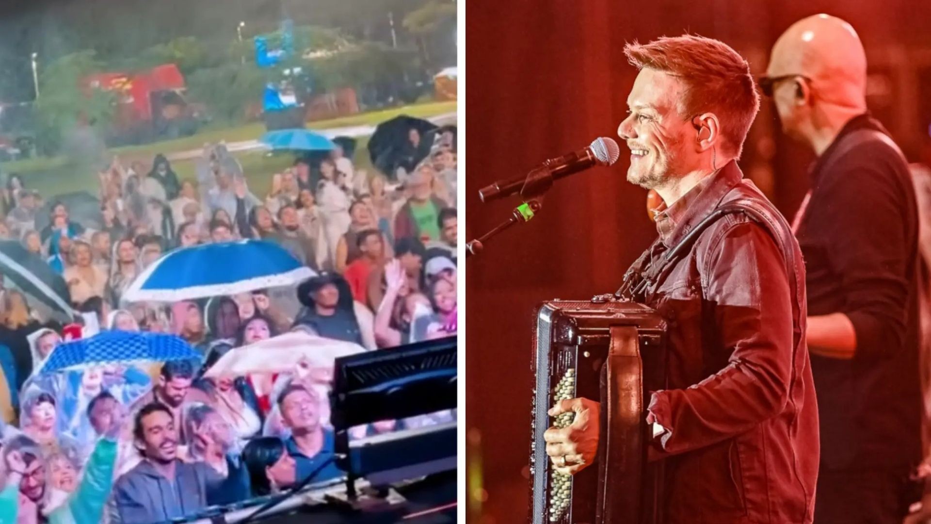 Michel Teló faz show debaixo de temporal e com público esvaziado em Vitória: 'Merecia o nosso respeito'