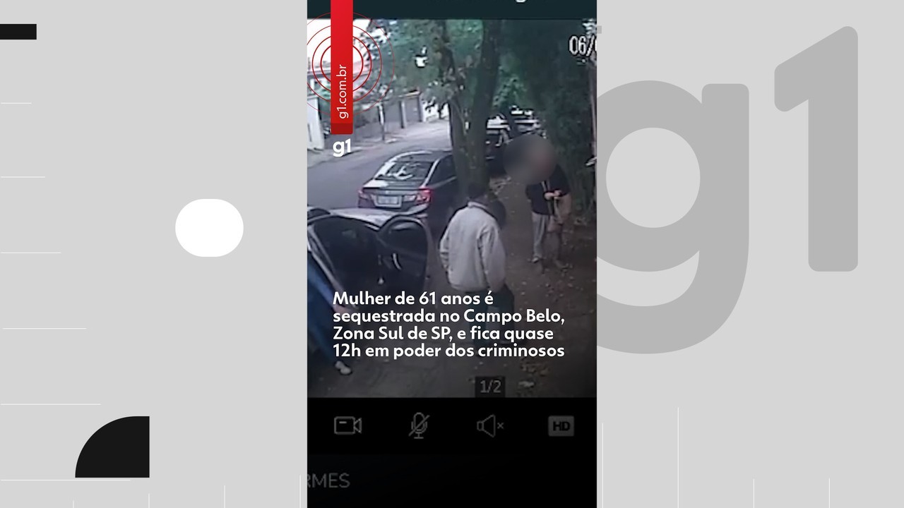 VÍDEO: Mulher de 61 anos é sequestrada no Campo Belo, Zona Sul de SP, e fica quase 12 horas em poder dos criminosos  