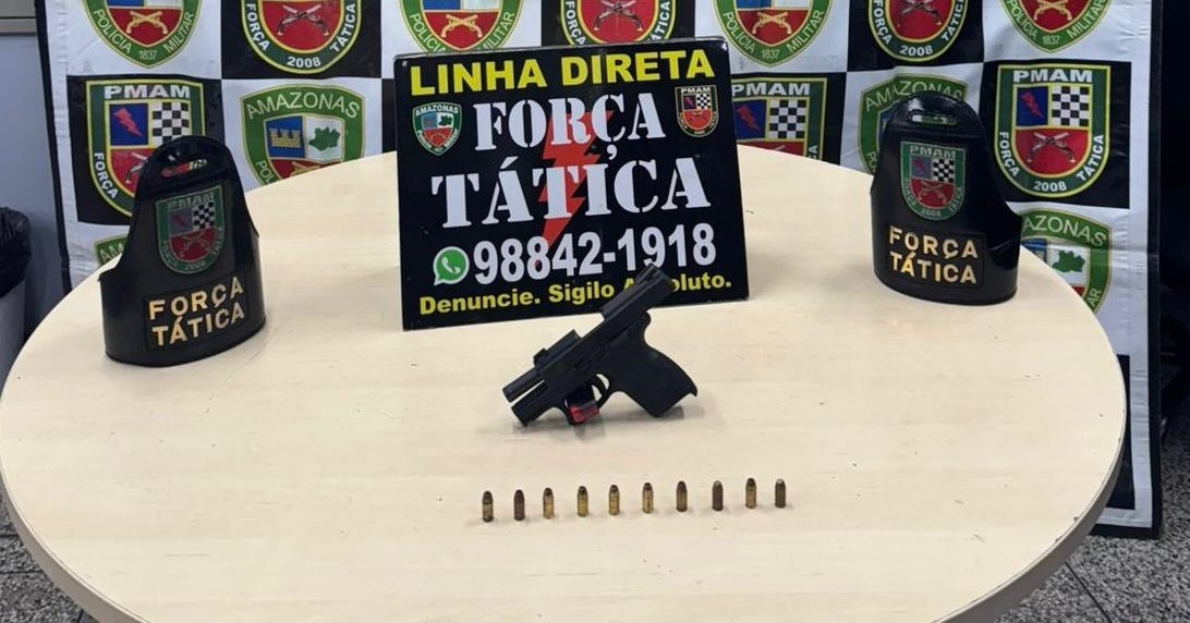 Homem é preso em Manaus suspeito de ameaçar funcionários de empresa de internet com arma de fogo